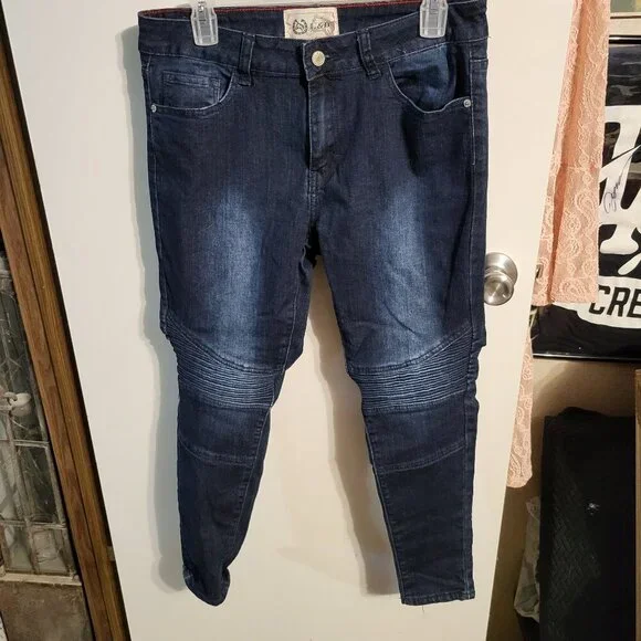 L&B LUCKY & BLESSED STACKED SKINNY JEANS SZ 10 NWT - Picture 1 of 6